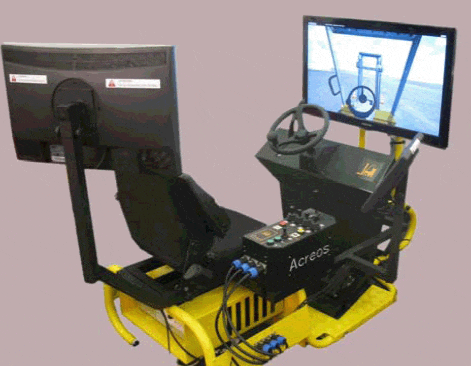 Un simulateur de conduite de chariot élévateur pour parer au risque de renversement