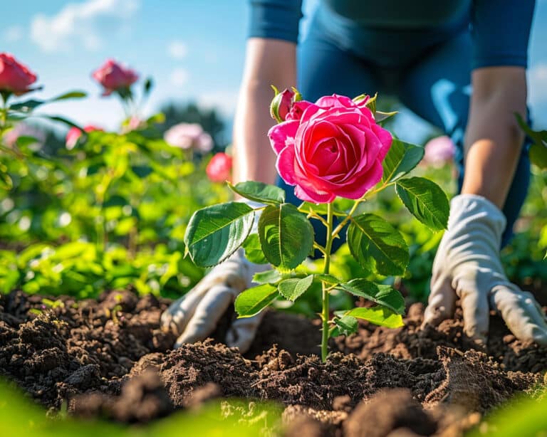 Les secrets pour planter parfaitement son rosier buisson