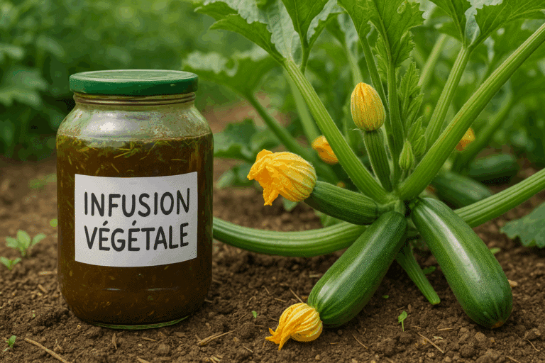 Cette infusion végétale bat tous les engrais pour des courgettes au top