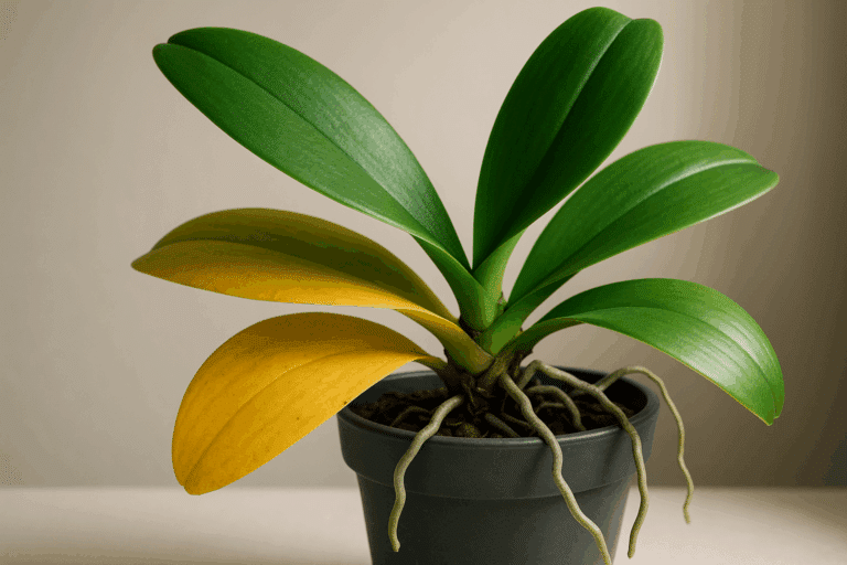 Orchidées aux feuilles qui jaunissent : causes et solutions naturelles