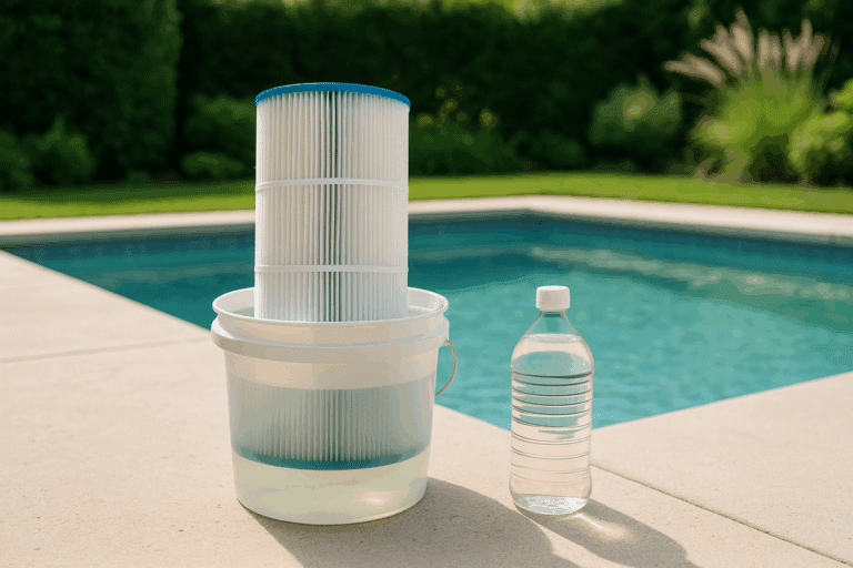 Nettoyer le filtre de votre piscine au vinaigre blanc : méthode simple et efficace