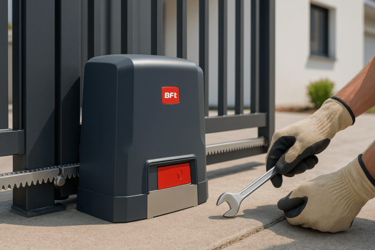 Moteur BFT pour portail coulissant : performances, compatibilités et installation réussie
