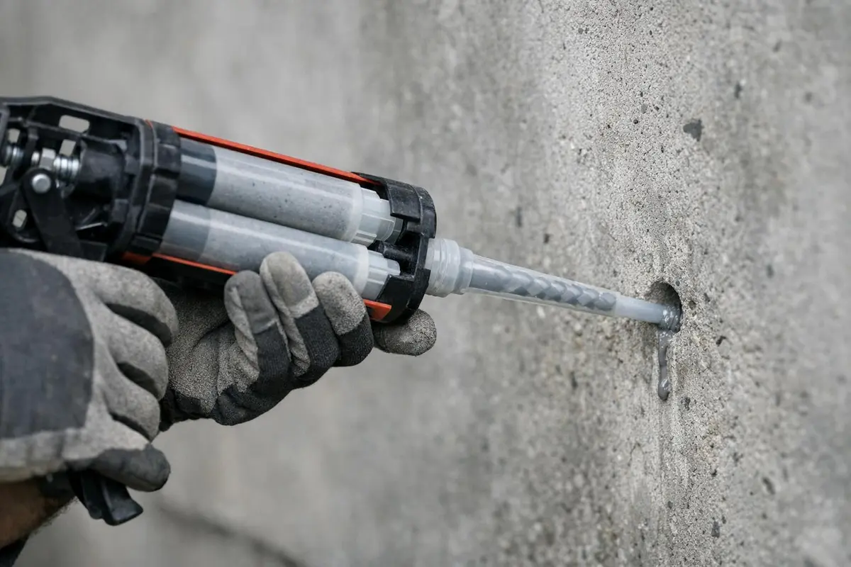 scellement chimique dans béton