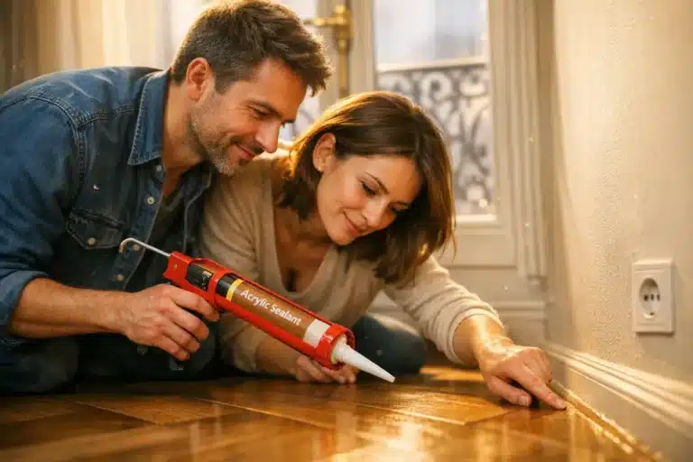 Joint de finition parquet : caractéristiques, avantages et mode d’application du mastic acrylique hêtre 280 ml