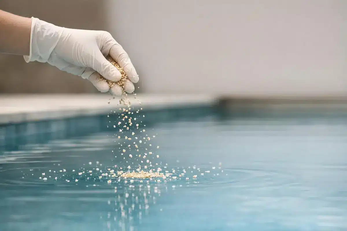 larve de moustique dans piscine