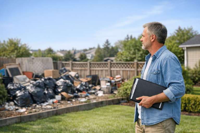 Voisin qui entasse les déchets : 7 solutions légales quand le jardin devient une décharge