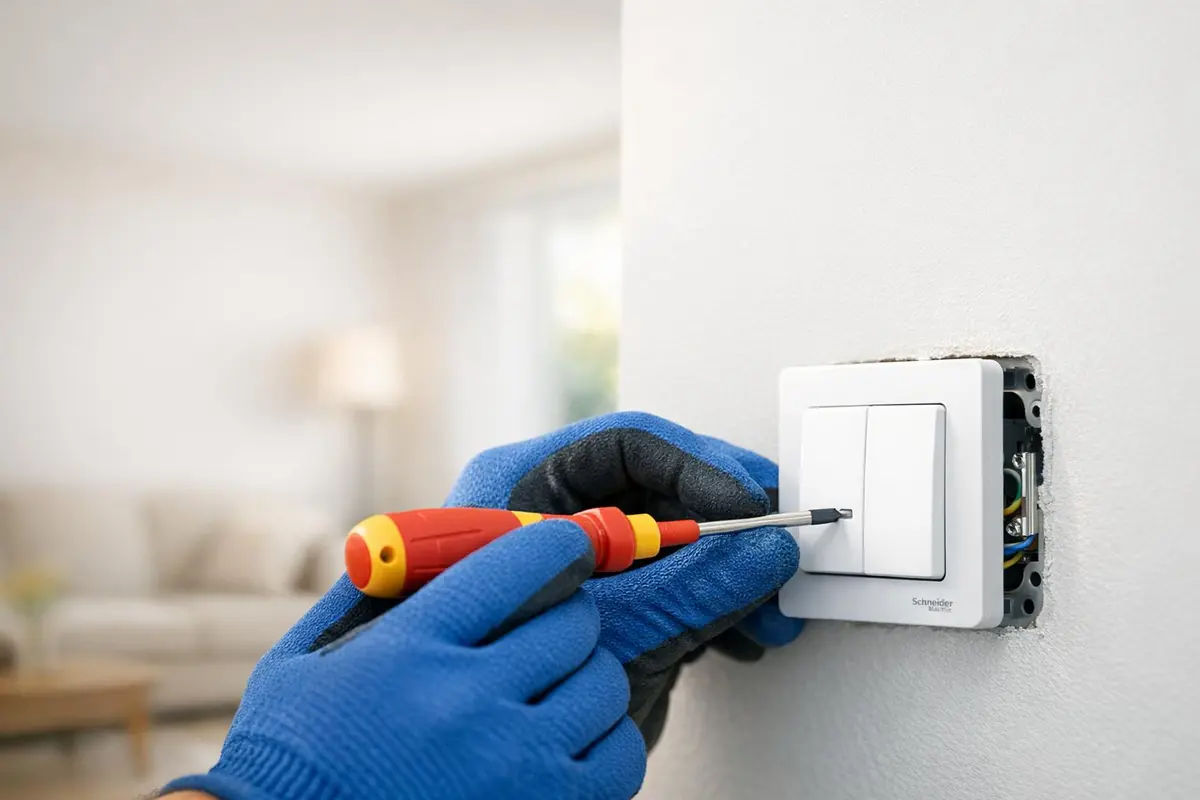 interrupteur schneider branchement