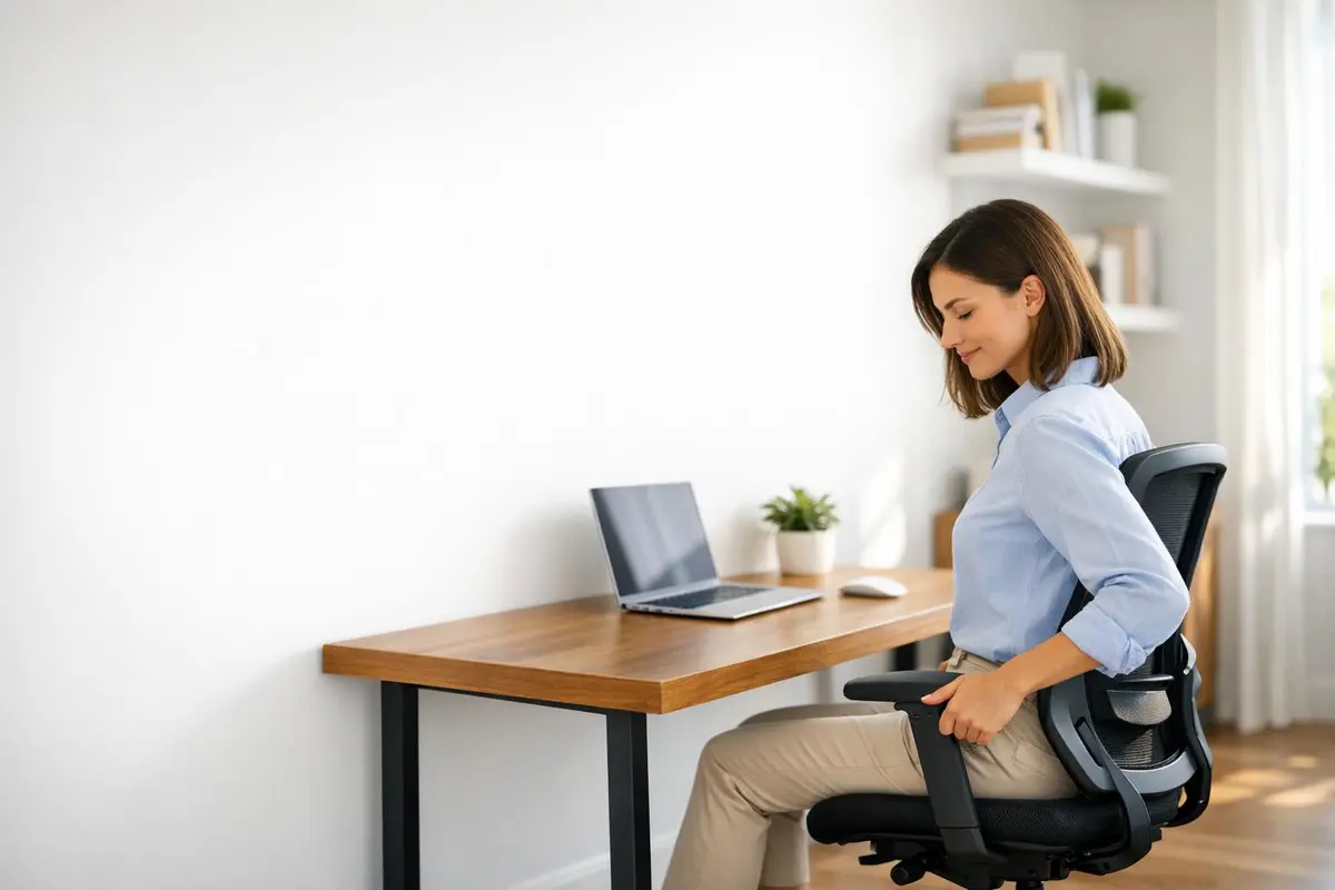 distance entre bureau et mur