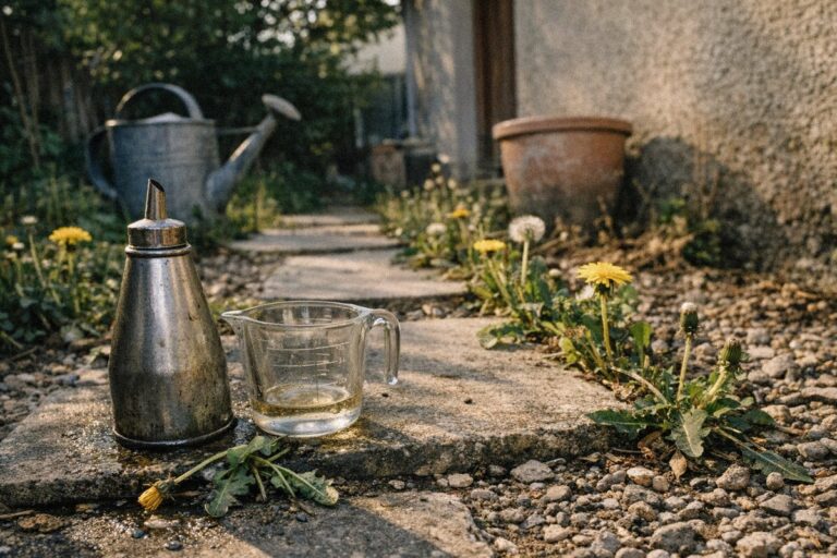 Mauvaises herbes au jardin : cette astuce avec un simple produit de cuisine va vous surprendre