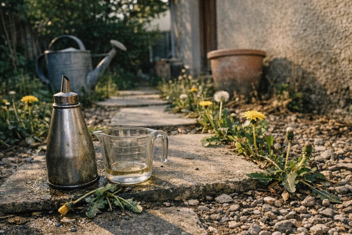 Mauvaises herbes au jardin : cette astuce avec un simple produit de cuisine va vous surprendre