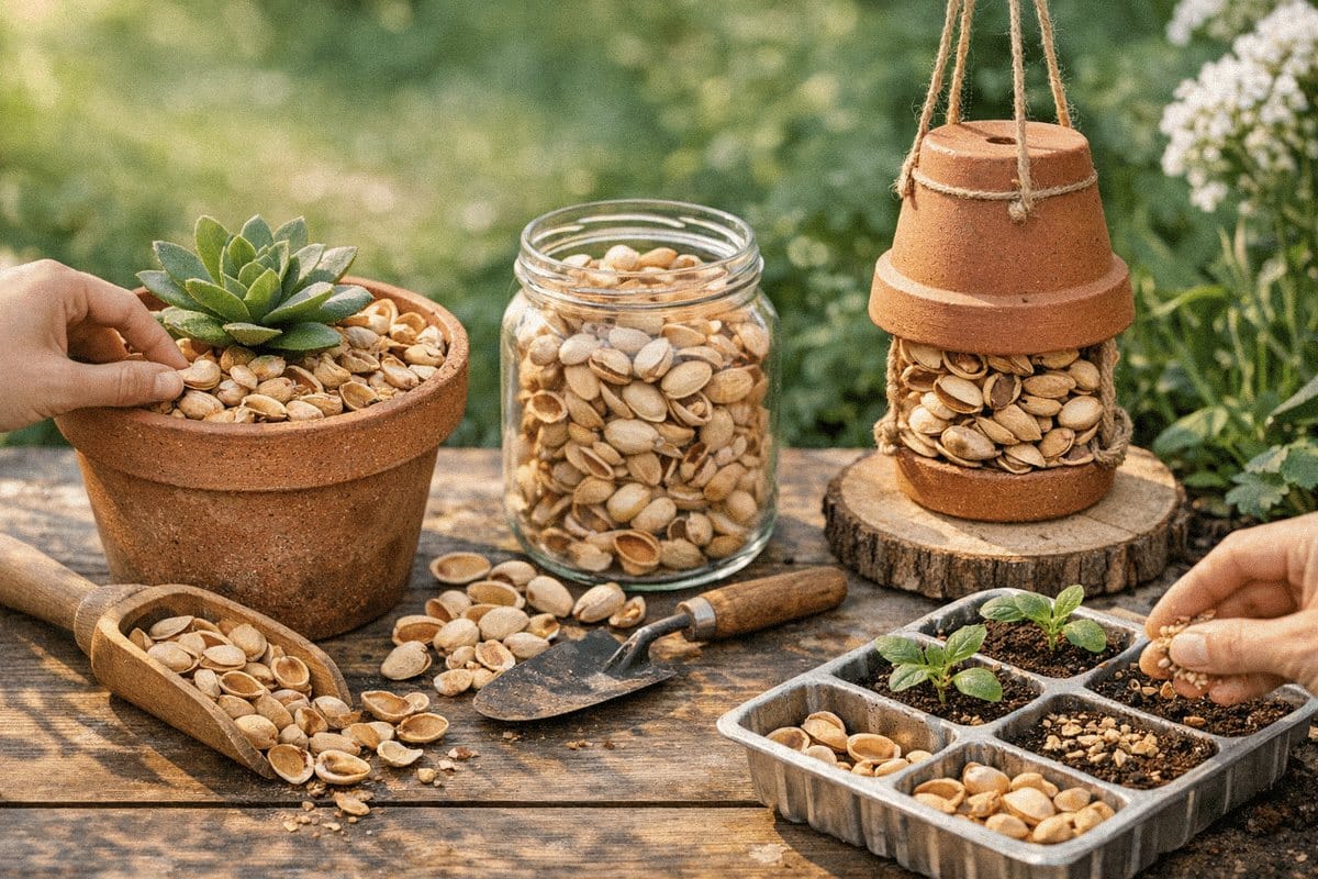 Ne jetez plus vos pistaches : 3 usages méconnus de leurs coques au jardin
