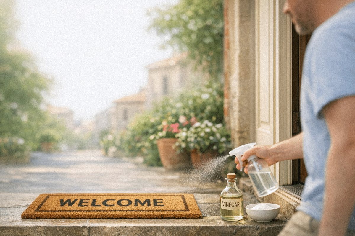 Pourquoi tant de gens vaporisent du vinaigre devant leur porte en juin (et vous devriez aussi)