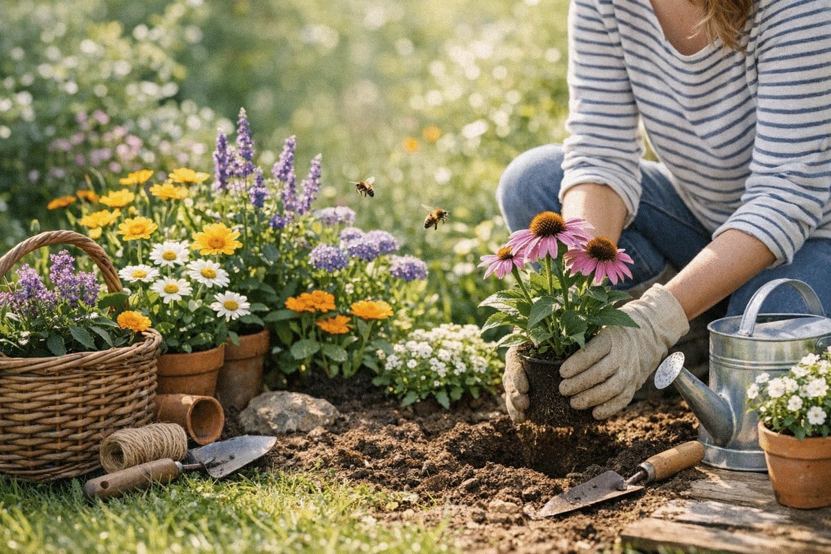 Voici les 28 plantes à planter dès maintenant pour nourrir les abeilles et sauver votre jardin toute l’année